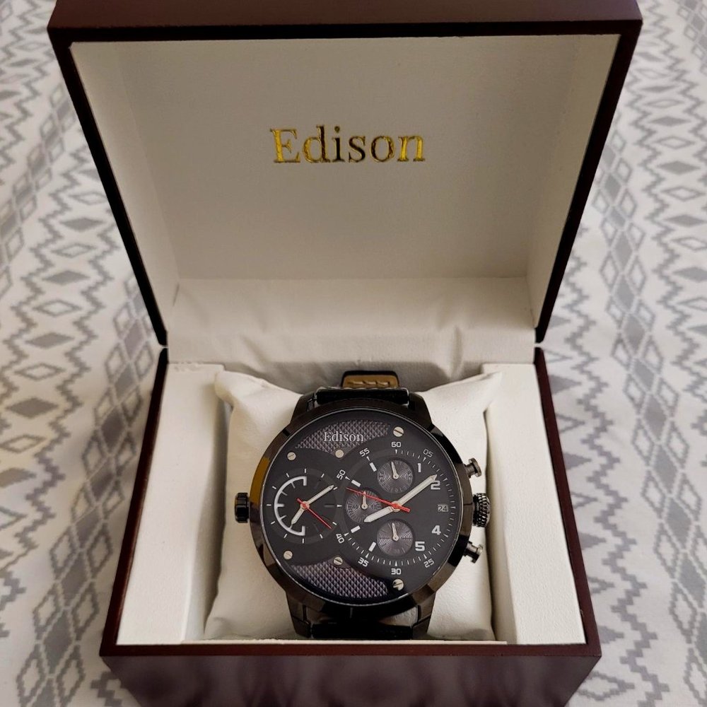 Edison men's watch. NWOT